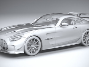 Mercedes-Benz AMG GT Black Series 2021 lowpoly 3D मॉडल