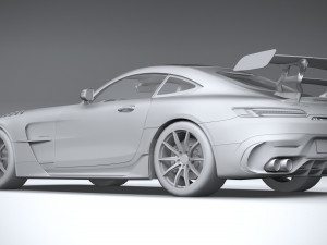 Mercedes-Benz AMG GT Black Series 2021 lowpoly 3D मॉडल