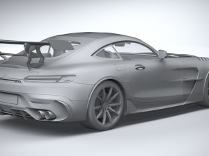 Mercedes-Benz AMG GT Black Series 2021 lowpoly 3D मॉडल