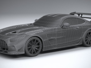 Mercedes-Benz AMG GT Black Series 2021 lowpoly 3D मॉडल