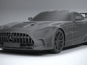 Mercedes-Benz AMG GT Black Series 2021 lowpoly 3D मॉडल