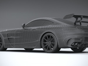 Mercedes-Benz AMG GT Black Series 2021 lowpoly 3D मॉडल