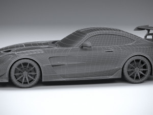 Mercedes-Benz AMG GT Black Series 2021 lowpoly 3D मॉडल