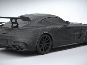 Mercedes-Benz AMG GT Black Series 2021 lowpoly 3D मॉडल