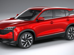 Qoros 7 2021 3D Model