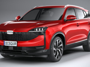 Qoros 7 2021 3D मॉडल