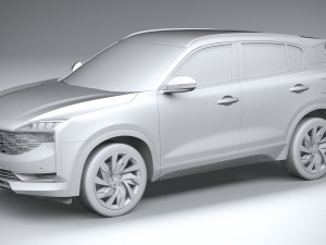 Qoros 7 2021 3D मॉडल