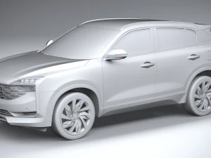Qoros 7 2021 3D Model