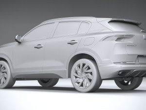 Qoros 7 2021 3D मॉडल