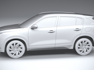 Qoros 7 2021 3D मॉडल