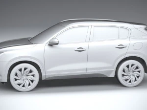 Qoros 7 2021 3D Model