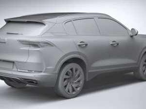 Qoros 7 2021 3D Model