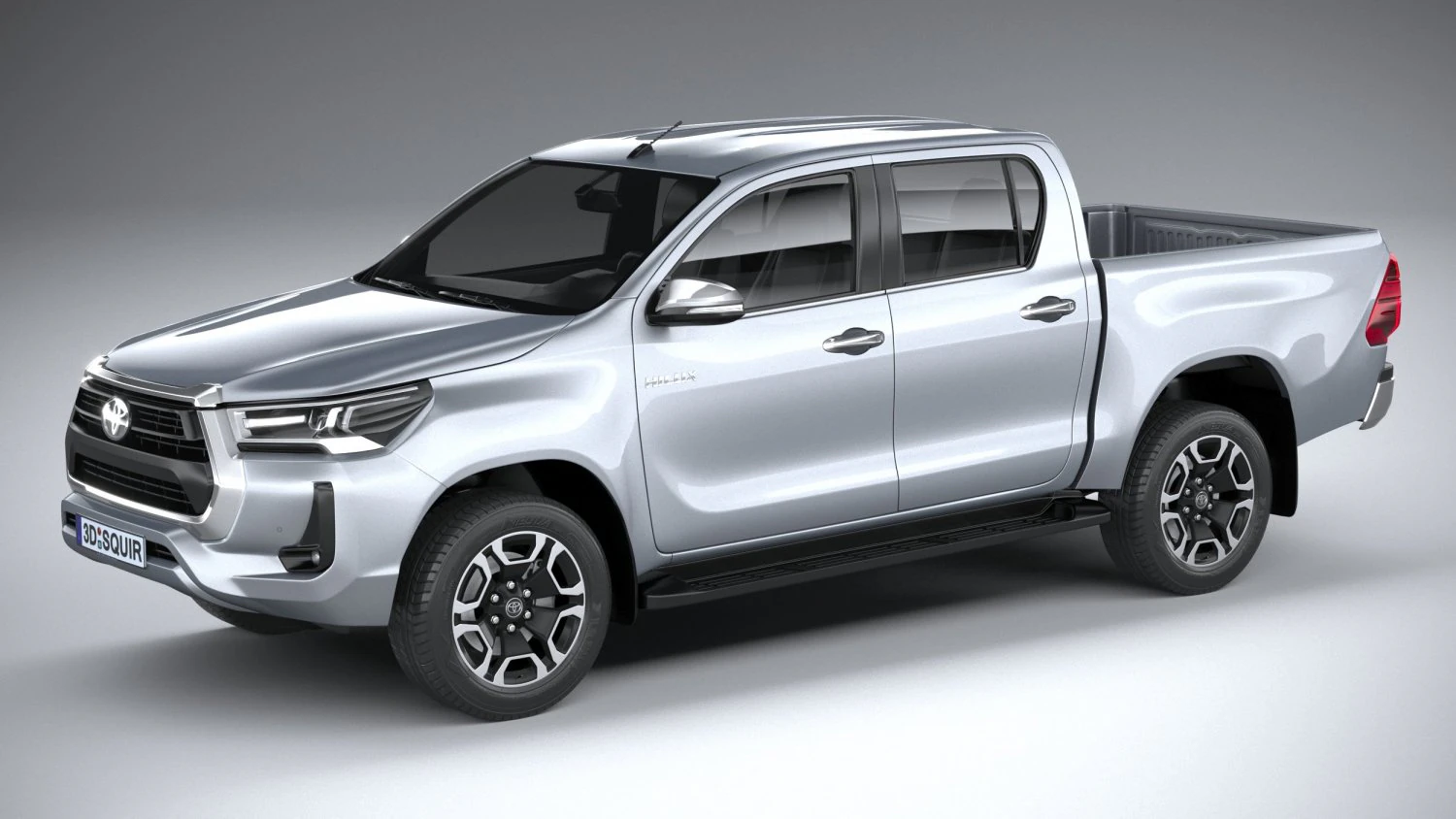Toyota Hilux Double Cab 2021 3D Model .c4d .max .obj .3ds .fbx .stl .blend 