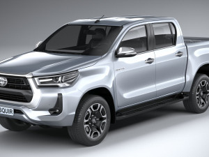 Toyota Hilux Double Cab 2021 3D 模型