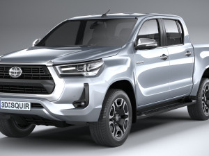 Toyota Hilux Double Cab 2021 3D 模型
