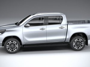 Toyota Hilux Double Cab 2021 3D 模型
