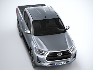 Toyota Hilux Double Cab 2021 3D 模型