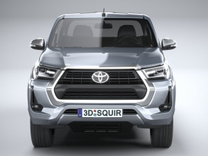 Toyota Hilux Double Cab 2021 3D 模型