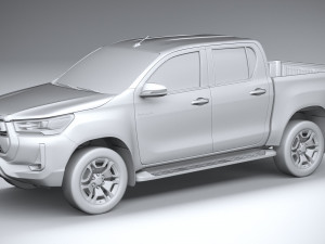 Toyota Hilux Double Cab 2021 3D 模型