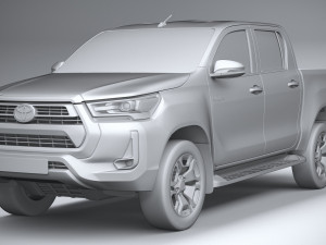 Toyota Hilux Double Cab 2021 3D 模型