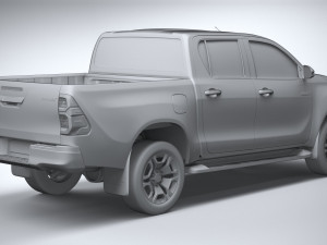 Toyota Hilux Double Cab 2021 3D 模型