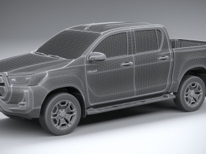 Toyota Hilux Double Cab 2021 3D 模型