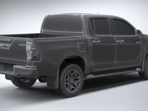 Toyota Hilux Double Cab 2021 3D 模型