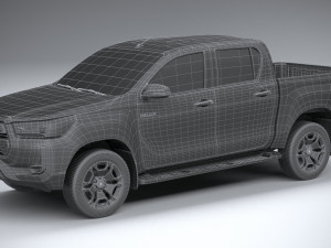 Toyota Hilux Double Cab 2021 3D 模型