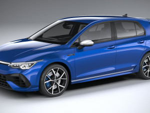 Volkswagen Golf R 2022 3D Model
