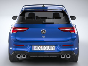 Volkswagen Golf R 2022 3D Model