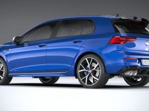 Volkswagen Golf R 2022 3D Model