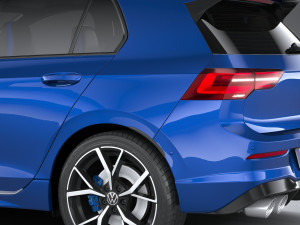 Volkswagen Golf R 2022 3D Model