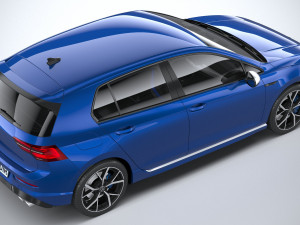 Volkswagen Golf R 2022 3D Model