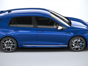 Volkswagen Golf R 2022 3D Model
