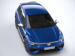 Volkswagen Golf R 2022 3D Model