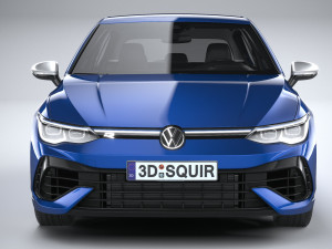 Volkswagen Golf R 2022 3D Model
