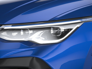 Volkswagen Golf R 2022 3D Model