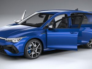 Volkswagen Golf R 2022 3D Model