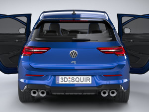 Volkswagen Golf R 2022 3D Model