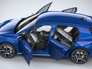 Volkswagen Golf R 2022 3D Model