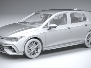 Volkswagen Golf R 2022 3D Model