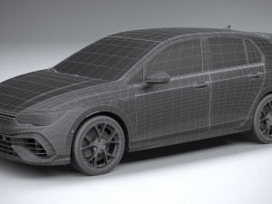 Volkswagen Golf R 2022 3D Model