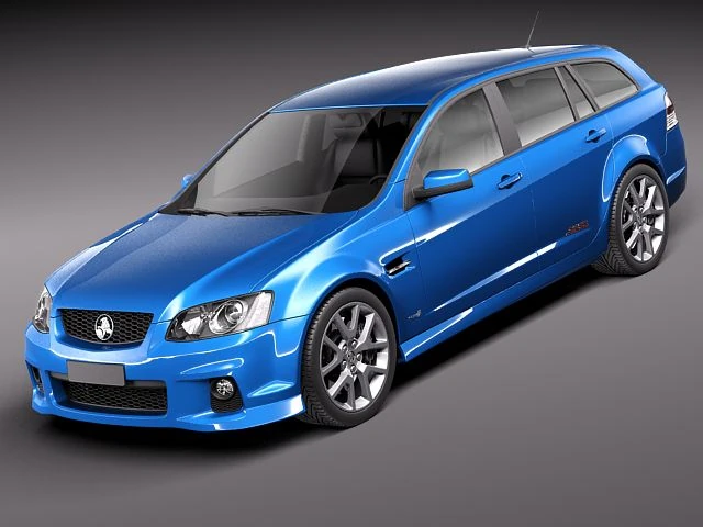 Holden VE II Commodore Sportwagon SSV 2011 3D Model .c4d .max .obj .3ds .fbx .stl .blend 