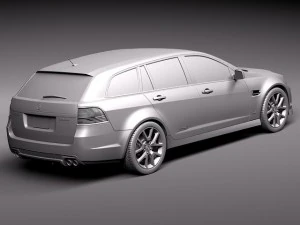 Holden VE II Commodore Sportwagon SSV 2011 3D Model