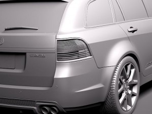 Holden VE II Commodore Sportwagon SSV 2011 3D Model