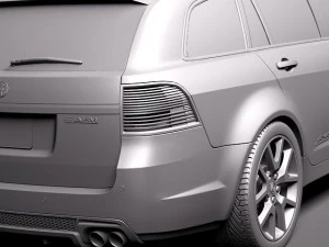 Holden VE II Commodore Sportwagon SSV 2011 3D Model