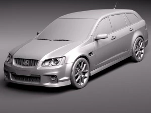 Holden VE II Commodore Sportwagon SSV 2011 3D Model