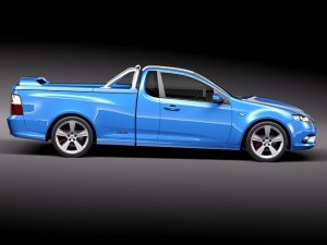 FG Falcon XR8 Ute 2011 3D Модель