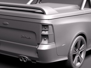 FG Falcon XR8 Ute 2011 3D Модель