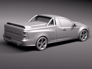 FG Falcon XR8 Ute 2011 3D Модель